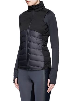 Front View - Click To Enlarge - CALVIN KLEIN PERFORMANCE - Two-in-one quilted down vest with jacket