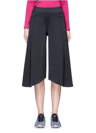 Main View - Click To Enlarge - CALVIN KLEIN PERFORMANCE - Uneven hem bonded jersey performance culottes