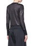 Back View - Click To Enlarge - CALVIN KLEIN PERFORMANCE - Glossy stripe bonded jersey sweatshirt