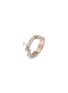 Main View - Click To Enlarge - DAUPHIN - 'Disruptive' pavé diamond 18k rose gold two tier ring