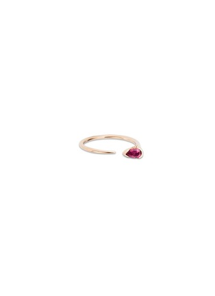 Main View - Click To Enlarge - FERNANDO JORGE - Sprout' diamond rubellite 18k rose gold ring