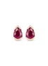 Main View - Click To Enlarge - FERNANDO JORGE - 'Bloom' diamond ruby 18k rose gold small stud earrings