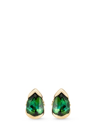 Main View - Click To Enlarge - FERNANDO JORGE - 'Bloom' diamond tourmaline 18k gold medium stud earrings