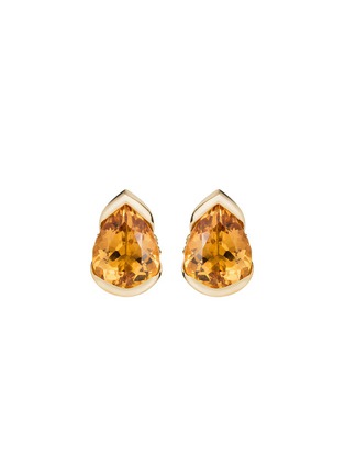 Main View - Click To Enlarge - FERNANDO JORGE - 'Bloom' diamond topaz 18k gold large stud earrings