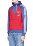 Front View - Click To Enlarge - ADIDAS BY PHARRELL WILLIAMS - Reflective logo embroidered zip hoodie