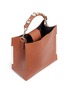 Detail View - Click To Enlarge - STUART WEITZMAN - 'Chelhobo' small pebbled leather crossbody tote