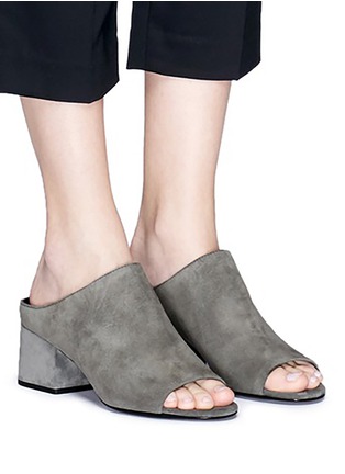 Figure View - Click To Enlarge - 3.1 PHILLIP LIM - 'Cube' suede mules