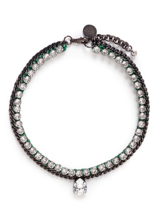 Main View - Click To Enlarge - VENESSA ARIZAGA - 'Konichiwa' Swarovski crystal necklace