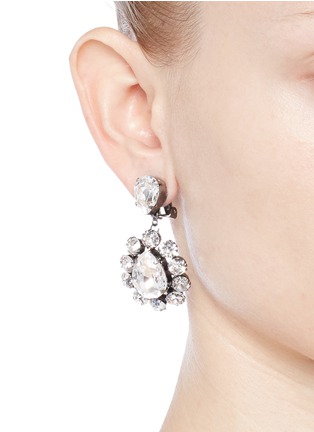 Figure View - Click To Enlarge - VENESSA ARIZAGA - 'Natural Mystic' Swarovski crystal earrings