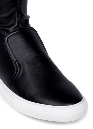 Detail View - Click To Enlarge - PIERRE HARDY - 'Fetish' faux leather sneaker boots