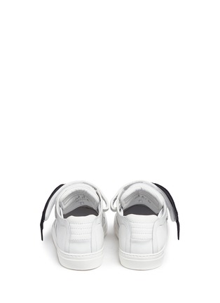 Back View - Click To Enlarge - PIERRE HARDY - 'Oh Roy' eye suede appliqué leather sneakers