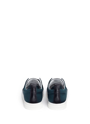 Back View - Click To Enlarge - PIERRE HARDY - 'Slider' satin slip-on sneakers