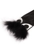 Detail View - Click To Enlarge - MAISON FABRE - Fox fur eye lambskin leather short gloves