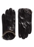 Main View - Click To Enlarge - MAISON FABRE - 'Sasha' chain lambskin leather short gloves