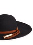 Detail View - Click To Enlarge - SENSI STUDIO - 'Lauren' braided feather suede band wool felt hat