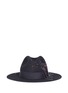 Main View - Click To Enlarge - SENSI STUDIO - 'California' paint splatter effect wool felt hat