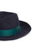 Detail View - Click To Enlarge - SENSI STUDIO - 'Sarah' stud grosgrain bow wool felt fedora hat