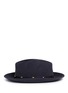 Figure View - Click To Enlarge - SENSI STUDIO - Stud leather band wool felt hat