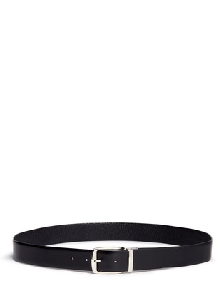 Figure View - Click To Enlarge - ISAIA - Reversible pebbled leather belt