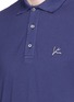 Detail View - Click To Enlarge - ISAIA - Logo embroidered polo shirt