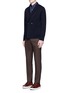 Figure View - Click To Enlarge - ISAIA - 'Como' floral print cotton herringbone shirt