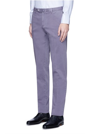 Front View - Click To Enlarge - 10734 - Garment dyed cotton twill chinos