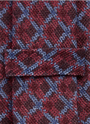Detail View - Click To Enlarge - ISAIA - Check wool twill tie