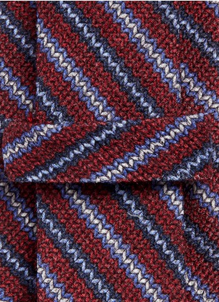 Detail View - Click To Enlarge - ISAIA - Stripe wool twill tie