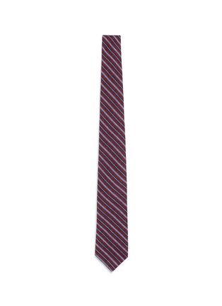 Main View - Click To Enlarge - ISAIA - Stripe wool twill tie