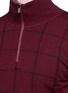 Detail View - Click To Enlarge - ISAIA - Windowpane check mock neck sweater