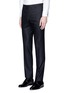 Detail View - Click To Enlarge - LARDINI - Diamond jacquard lapel wool tuxedo suit