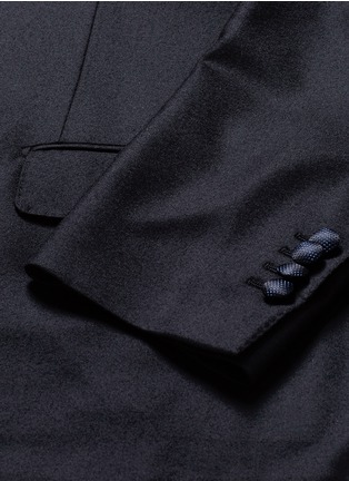  - LARDINI - Diamond jacquard lapel wool tuxedo suit