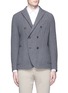 Main View - Click To Enlarge - LARDINI - Reversible double breasted wool-blend blazer