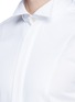 Detail View - Click To Enlarge - LARDINI - Slim fit wingtip collar cotton piqué tuxedo shirt