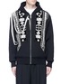 Main View - Click To Enlarge - PORTS 1961 - Rope embellished and star topstitch zip hoodie