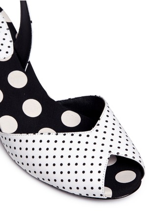 Detail View - Click To Enlarge - STELLA LUNA - 'Petit Pois' polka dot slingback sandals