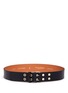 Main View - Click To Enlarge - MAISON BOINET - Double eyelet buckle cowhide leather belt