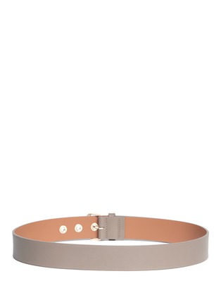 Back View - Click To Enlarge - MAISON BOINET - Metal eyelet cowhide leather belt