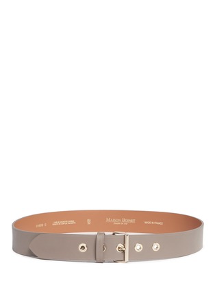 Main View - Click To Enlarge - MAISON BOINET - Metal eyelet cowhide leather belt