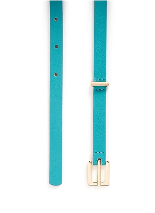 Detail View - Click To Enlarge - MAISON BOINET - Cowhide leather skinny belt