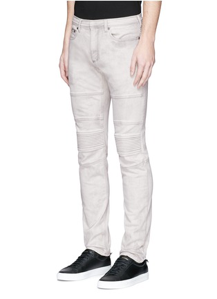 Front View - Click To Enlarge - NEIL BARRETT - Acid bleach skinny jeans