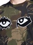 Detail View - Click To Enlarge - HACULLA - 'You See Nothing' eye embroidered camouflage print T-shirt