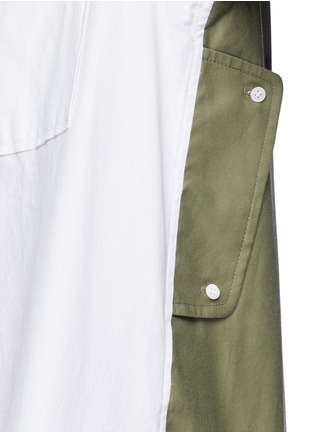 Detail View - Click To Enlarge - TIM COPPENS - Colourblock back shirt