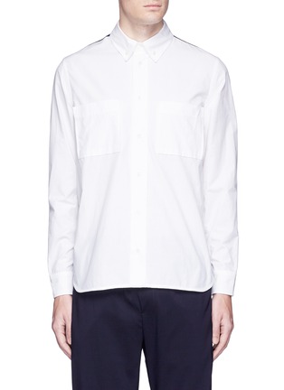 Main View - Click To Enlarge - TIM COPPENS - Colourblock back shirt
