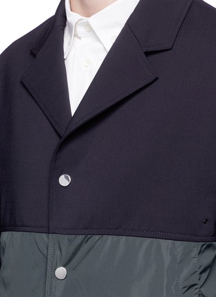Detail View - Click To Enlarge - TIM COPPENS - Contrast panel coach jacket