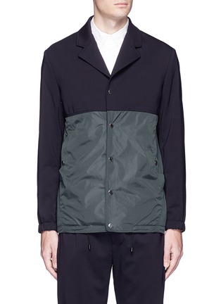 Main View - Click To Enlarge - TIM COPPENS - Contrast panel coach jacket