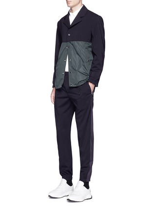 Figure View - Click To Enlarge - TIM COPPENS - Contrast panel coach jacket