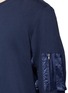 Detail View - Click To Enlarge - TIM COPPENS - 'MA-1' taffeta trim sweatshirt