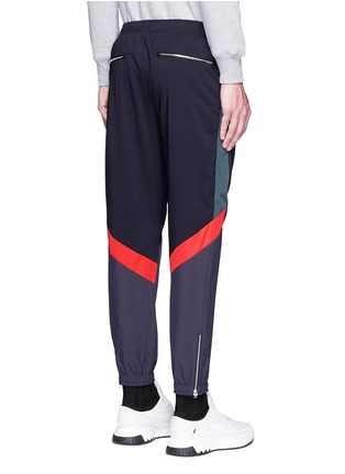 Back View - Click To Enlarge - TIM COPPENS - Colourblock panel jogging pants