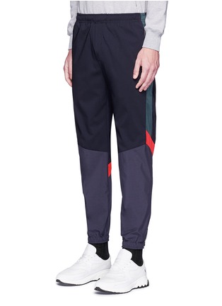 Front View - Click To Enlarge - TIM COPPENS - Colourblock panel jogging pants